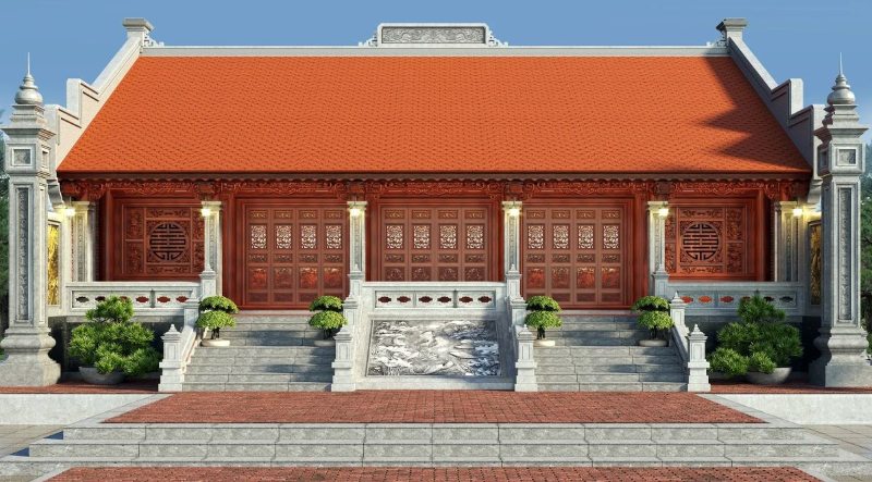 Nhà bằng gỗ hương