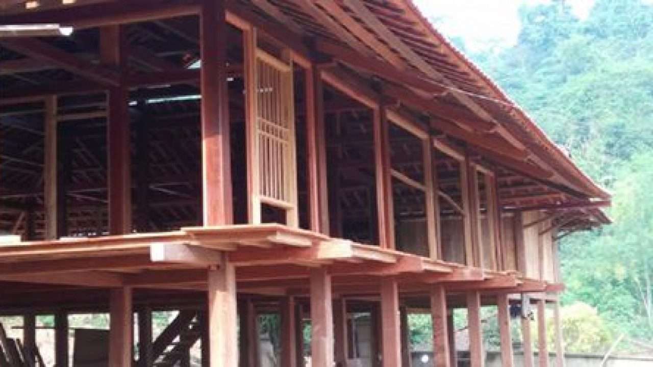 Mẫu nhà gỗ nghiến