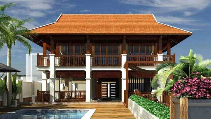 Thi công biệt phủ gỗ