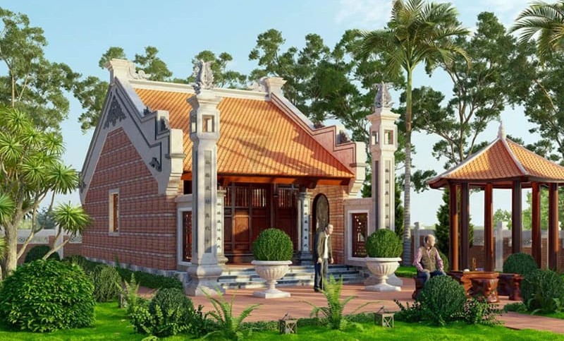 Nhà gỗ 1 gian truyền thống