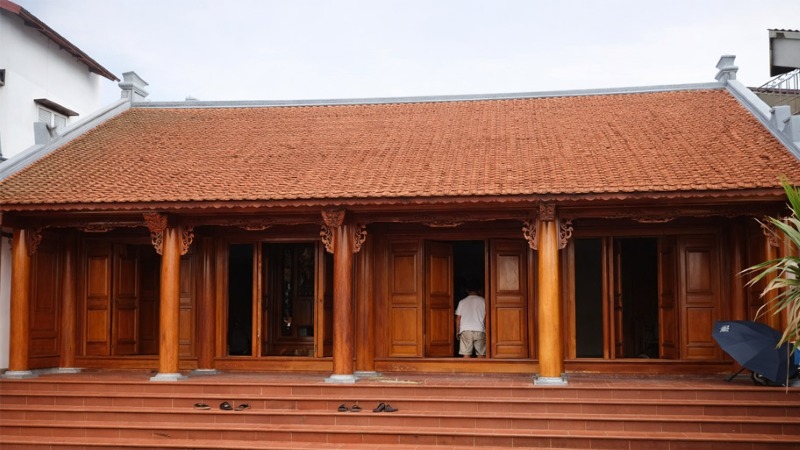 Các mẫu nhà gỗ 4 gian đẹp Các mẫu nhà gỗ 4 gian đẹp