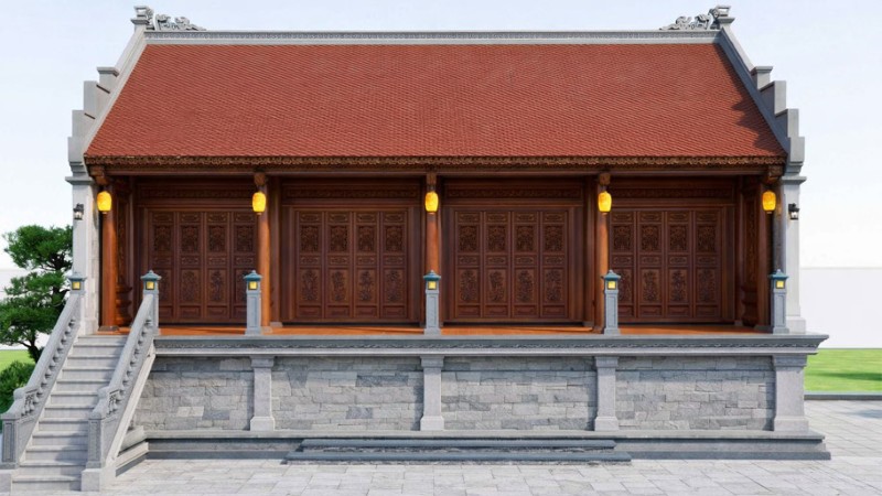 Mẫu nhà gỗ 4 gian Mẫu nhà gỗ 4 gian