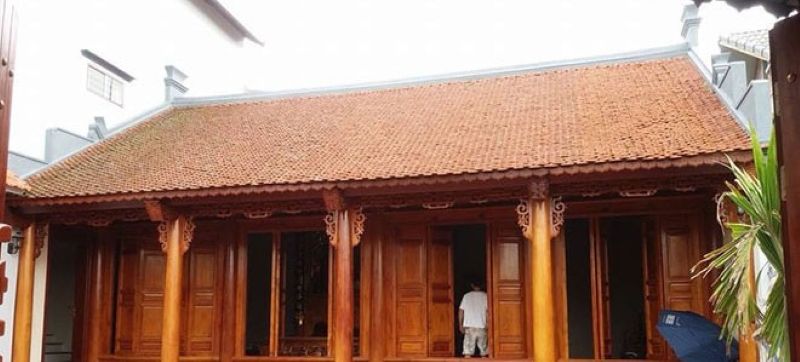 Nhà gỗ 4 gian Nhà gỗ 4 gian