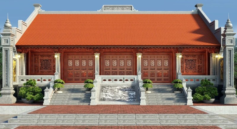 Mẫu nhà gỗ 5 gian 2 chái Mẫu nhà gỗ 5 gian 2 chái