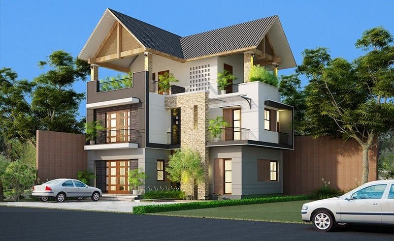 Mẫu nhà gỗ hình chữ đinh Mẫu nhà gỗ hình chữ đinh