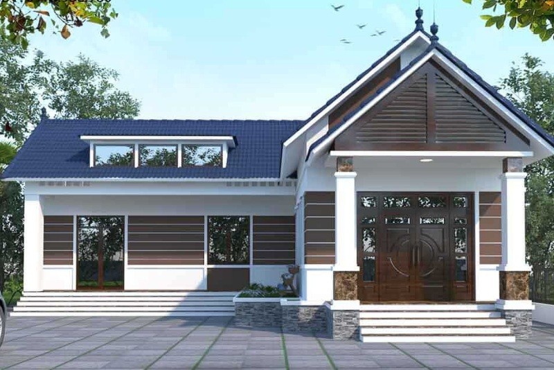 Nhà gỗ chữ L đẹp