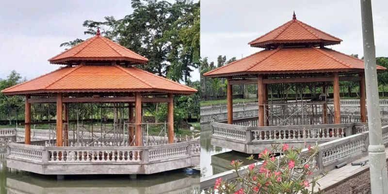 Mẫu nhà chòi gỗ lục giác đẹp Mẫu nhà chòi gỗ lục giác đẹp