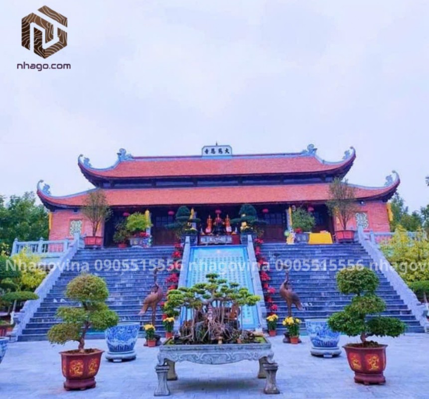 Làm chùa gỗ cổ