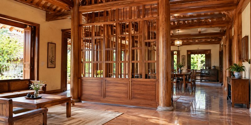 Vách nhà gỗ: Đặc điểm, cách lựa chọn và các mẫu vách gỗ đẹp